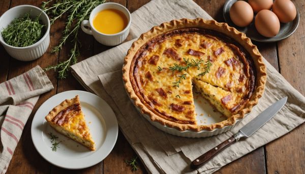 La quiche lorraine traditionnelle régale toute la famille
