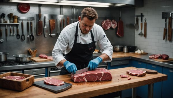 Les couteaux de boucher garantissent une découpe parfaite pro