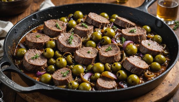 Mijoter un sauté de veau aux olives vertes et fondantes top